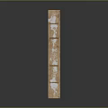Simple Natural Wooden Bookshelf With Multiple Open Shelves And Vertical Design