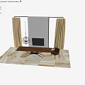 Modern Rectangular Dining Table With Beige Chairs Metal Base And Caged Cubist Pendant Light