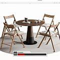 Modern Leisure Tables and Chairs Negotiation Tables and Chairs Dining Tables and Chairs 3d model