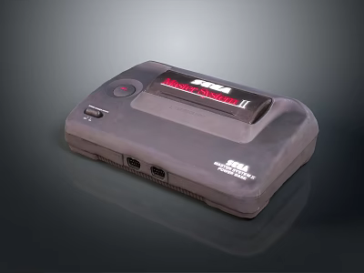 Epson Gray Office Appliance Featuring Red Label Button And Interface Ports 3d model
