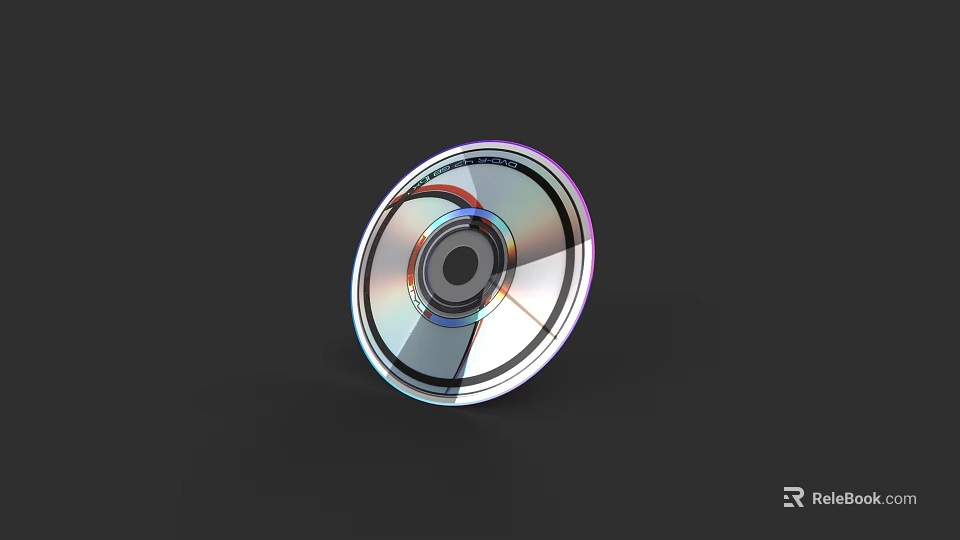 High Quality Shiny Reflective Computer Optical Disc For Data Storage And Backup 3d model 
