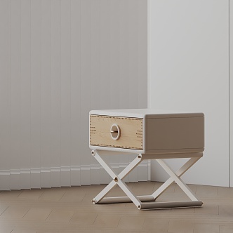 Modern Bedside Cabinet 3d model