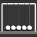 Modern Metal Frame Furniture With Hanging Metal Balls And Smooth Polished Base
