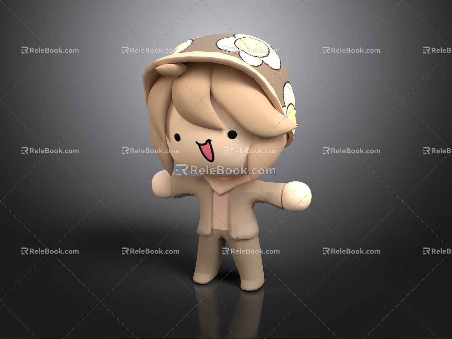 Puppet Cartoon Characters Cartoon Kids Puppet Man Mooden Man Characters Game Characters 3d model