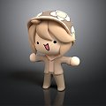 Puppet Cartoon Characters Cartoon Kids Puppet Man Mooden Man Characters Game Characters 3d model