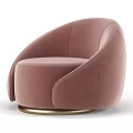 Accent Chair Velvet Upholstered Curved Back Rounded Armrest With Metal Base And Multiple Color Options
