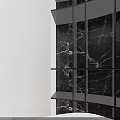Modern Front Desk Reception Lounge With Circular Recessed Ceiling Design And Comfortable Soft Furnishings