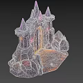 Scene Elements Game Scene Fantasy Gate 3d model