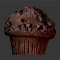 Delicious Red Cupcake Topped With Chocolate Chunks And Smooth Creamy Frosting