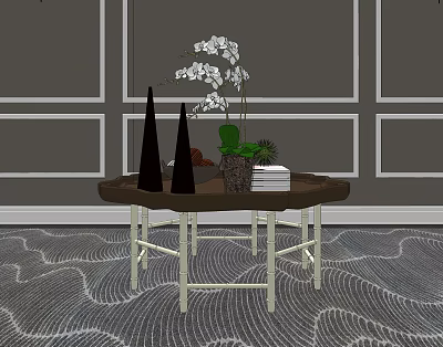 Post-modern coffee table 3d model