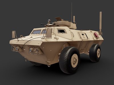 Guardian Armored Security Vehicle 3d model