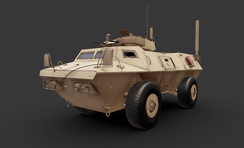 Guardian Armored Security Vehicle 3d model