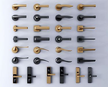 Modern Door Handle 3d model