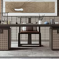 New Chinese Style Study 3d model