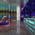 Modern Internet Cafe Internet Cafe 3d model