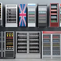 Modern refrigerator 3d model