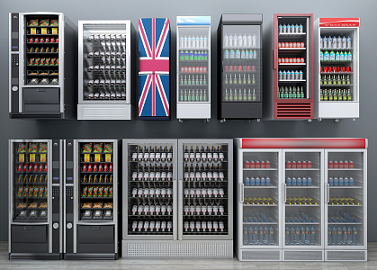 Modern refrigerator 3d model