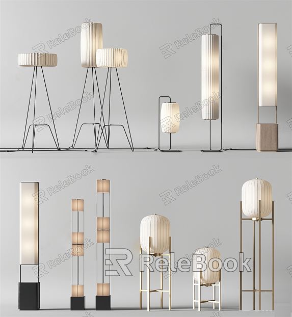 New Chinese Floor Lamp Simple Floor Lamp Combination model