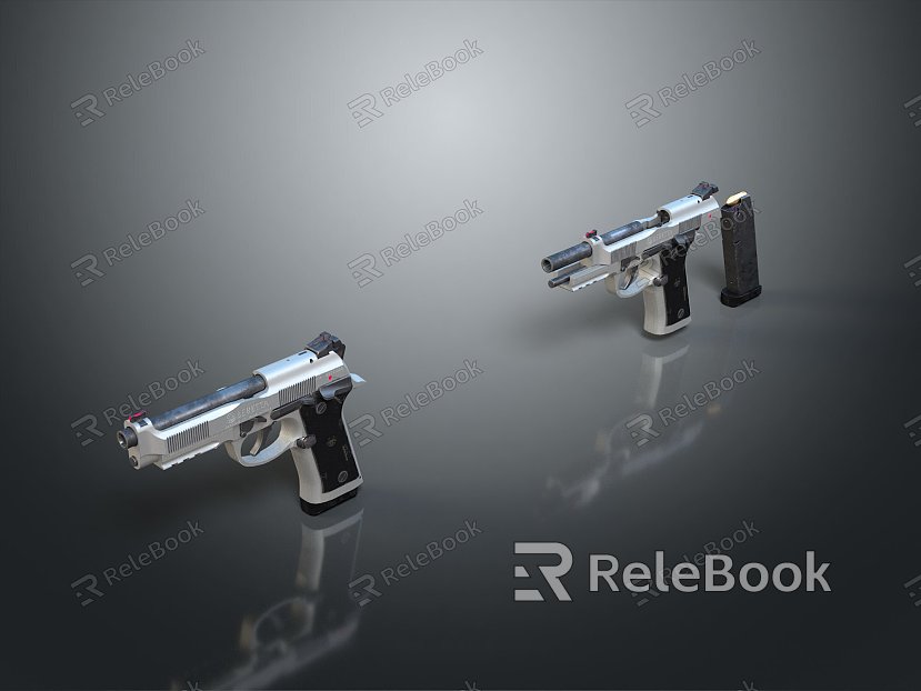 pistol semi-automatic pistol automatic pistol modern weapon hot weapon hot weapon gun military model