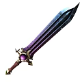 Cartoon Sword Cartoon Weapon Q Version Big Sword Game Equipment Stylized Hero Sword Game Equipment Cold Weapon 3d model