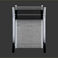 White Modern Durable Chair With Armrests Mesh Seat And Backrest Design