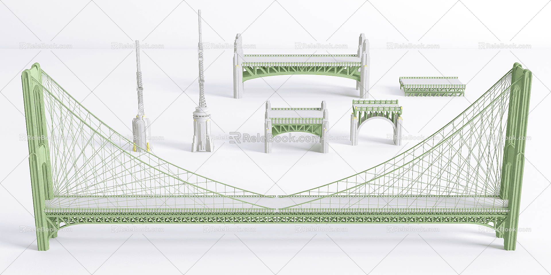 Jianou Bridge Construction 3d model