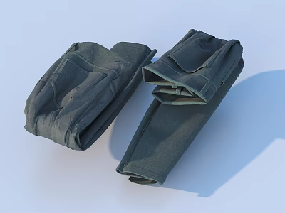 Casual Pants Jeans Flared Pants Trousers Men's Pants Women's Pants 3d model