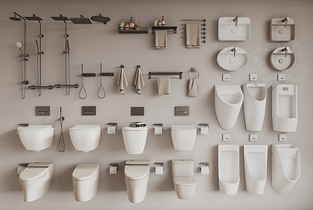 Modern toilet 3d model