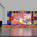Modern Stage Performance Setup With Truss Lighting And Colorful Backdrop For WE SALE SHINE