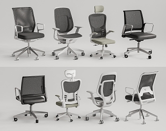 Modern Office Chair Computer Chair Rotating Chair Mesh Chair 3d model