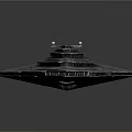 Gray Triangular Spacecraft With Multi Layered Structure And Detailed Surface Texture For Cosmic Exploration