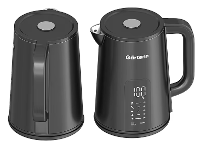 Grundig Black Electric Kettles With Digital Temperature Display For Daily Use 3d model