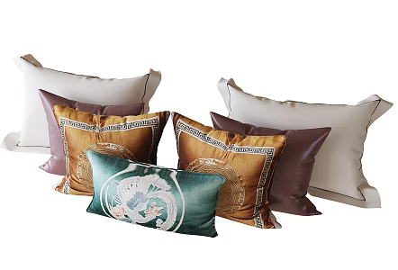New Chinese Pillow 3d model