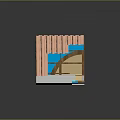 Building Roof Structure Cross Section With Wooden Frame Insulation And Tiles