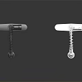 Modern Kitchen Faucets With Coiled Spring Spout Sleek Black And Silver Finish