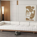 Modern Multiplayer Sofa Double Sofa 3d model