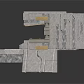 Modern Stone Architecture With Geometric Structure And Layered Design Elements