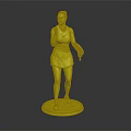 Stylish Red Tennis Dress For Female Figure With Racket On White Base