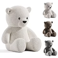 Soft Plush Bear Dolls In Multiple Colors With Sitting Pose Design