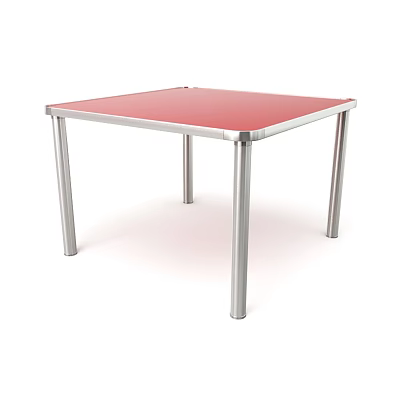 table long table red long table 3d model