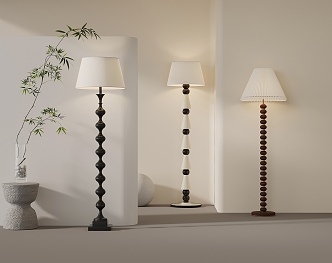 Middle style floor lamp 3d model