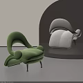 Single sofa shaped single sofa 3d model
