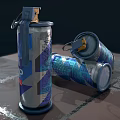 Self Defense Spray With Blue Silver Canister Non Stop Original Label