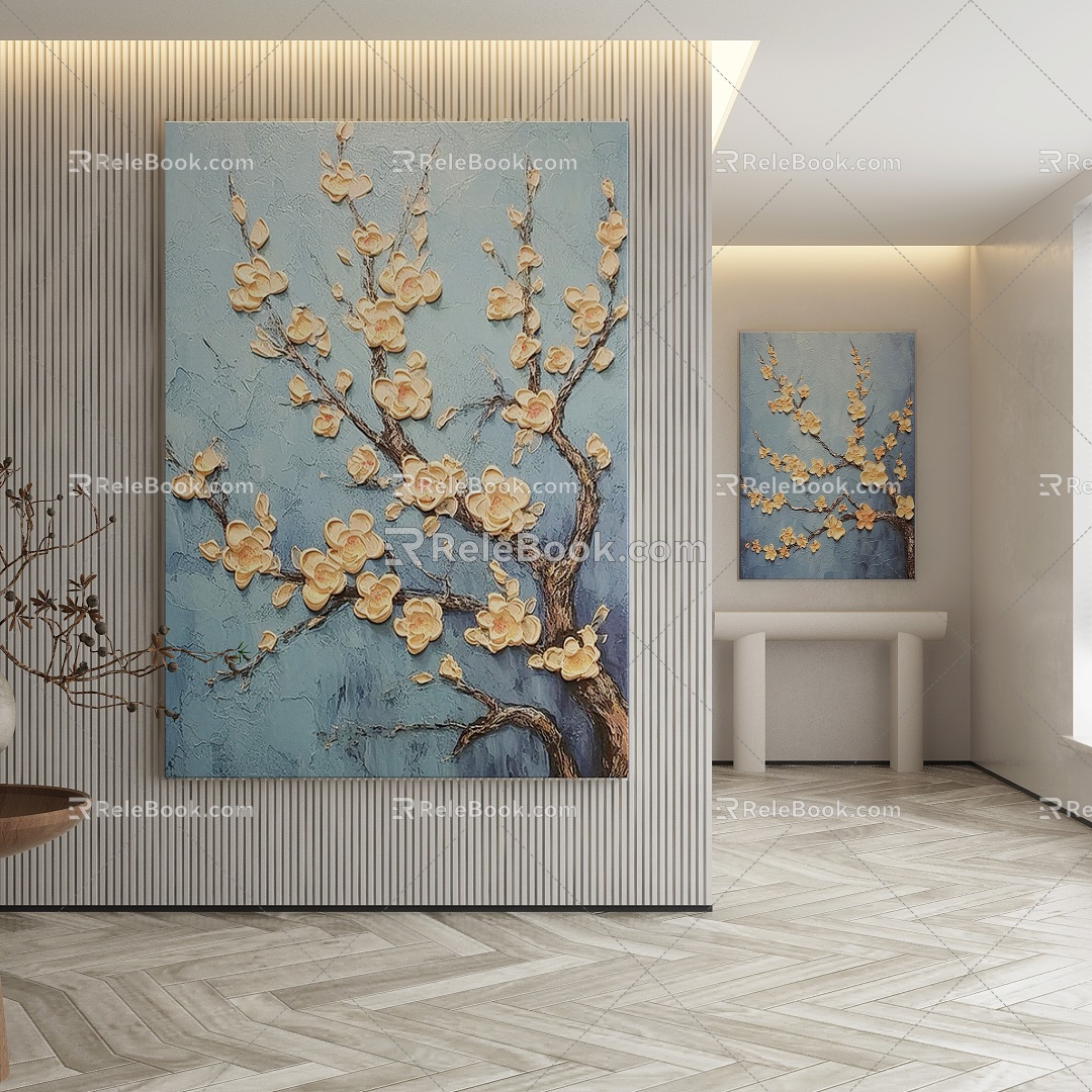 modern decorative painting 3d model