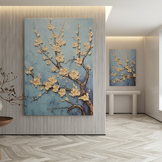 modern decorative painting 3d model