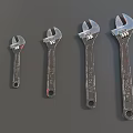 Adjustable Wrench Spanner Universal Wrench Hardware Tools Low Face Number Low Mold Simple Mold Game Sub-era Film and Television Super Realistic 3d model