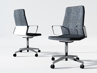 Modern office single chair 3d model