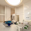 Modern Bright Beauty Hair Salon Interior Design With Spacious Comfortable Duplex Lounge And Reception Area