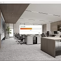 Open office area 3d model