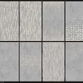 Contemporary Background Wall Featuring Multiple Textured Panels In Gray Ivory And Metallic Finishes